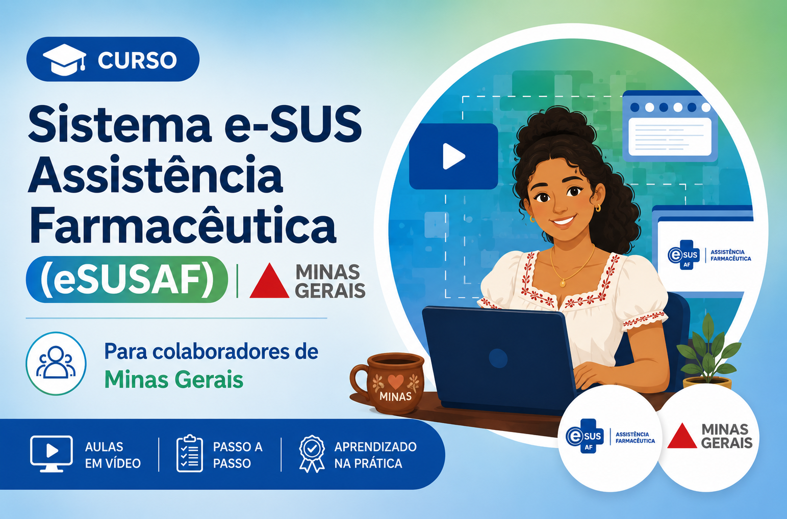 Curso para utilização do Sistema eSUSAF em Minas Gerais