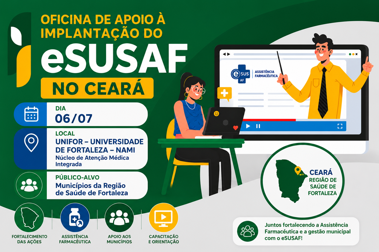 (06-07) Oficina de Apoio a Implantação do e SUSAF no Ceará - Região de Saúde de Fortaleza