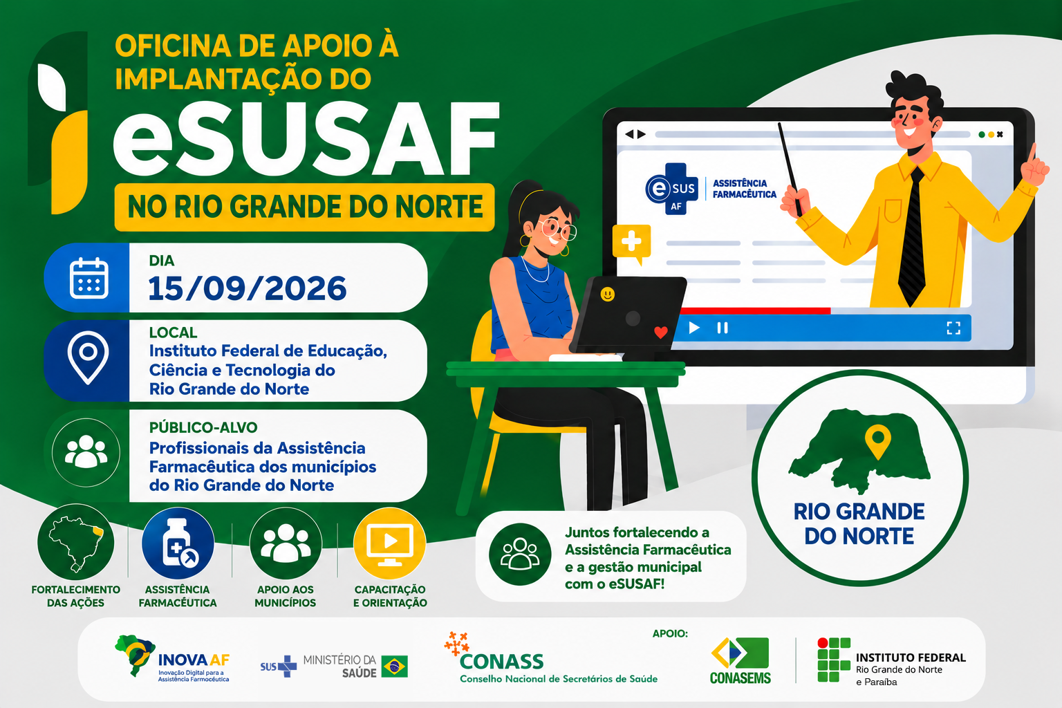 (15-09) Oficina de Apoio a Implantação do e SUSAF no Rio Grande do Norte