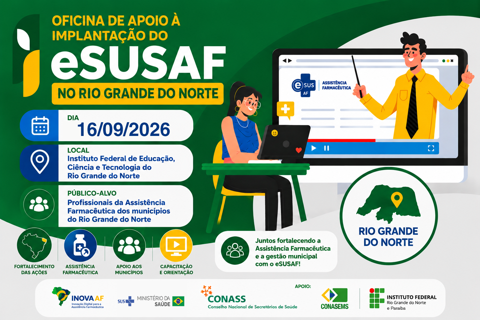 (16-09) Oficina de Apoio a Implantação do e SUSAF no Rio Grande do Norte