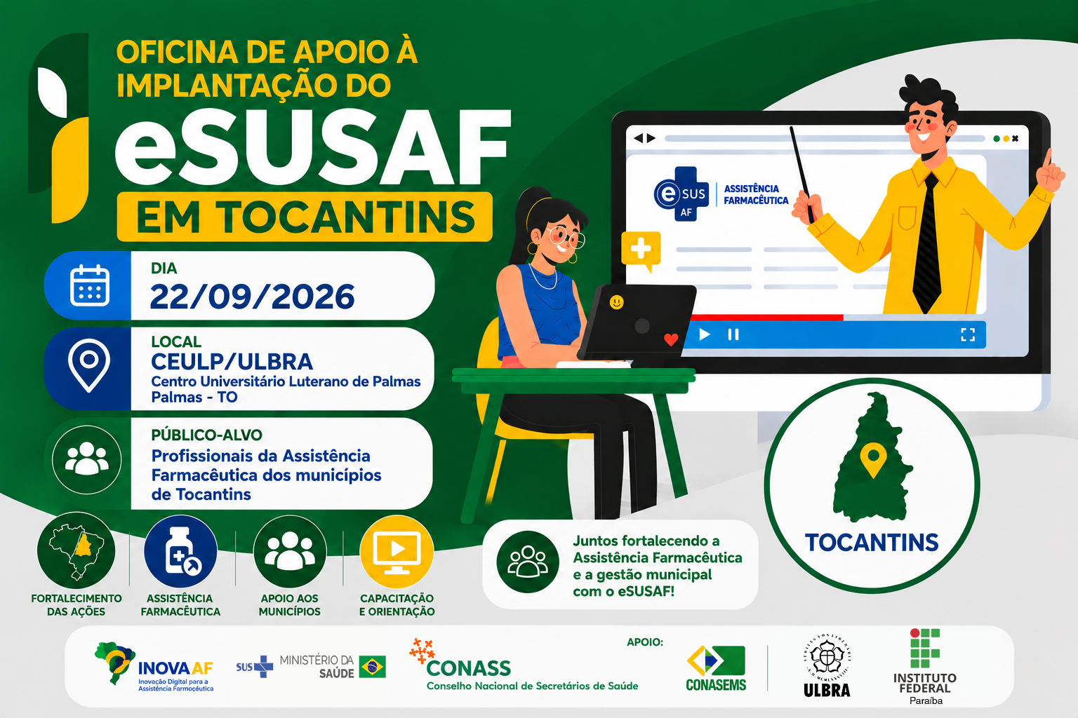 (22-09) Oficina de Apoio a Implantação do e SUSAF em Tocantins